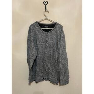 Untuckit Mens Size XXL Shirt Gray Long Sleeve Cotton Top Casual Grey Classic Tee